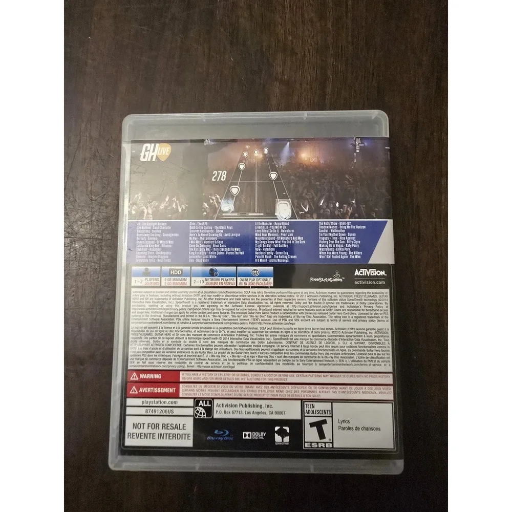 Guitar Hero Live | Sony PlayStation 4‎ | PS4 TESTED